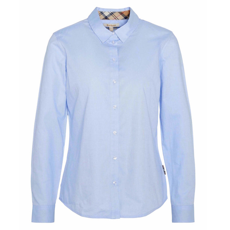 Barbour Ladies Derwent Shirt - Pale Blue/Hessian Tartan