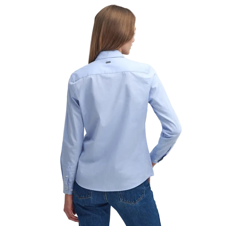 Barbour Ladies Derwent Shirt - Pale Blue/Hessian Tartan