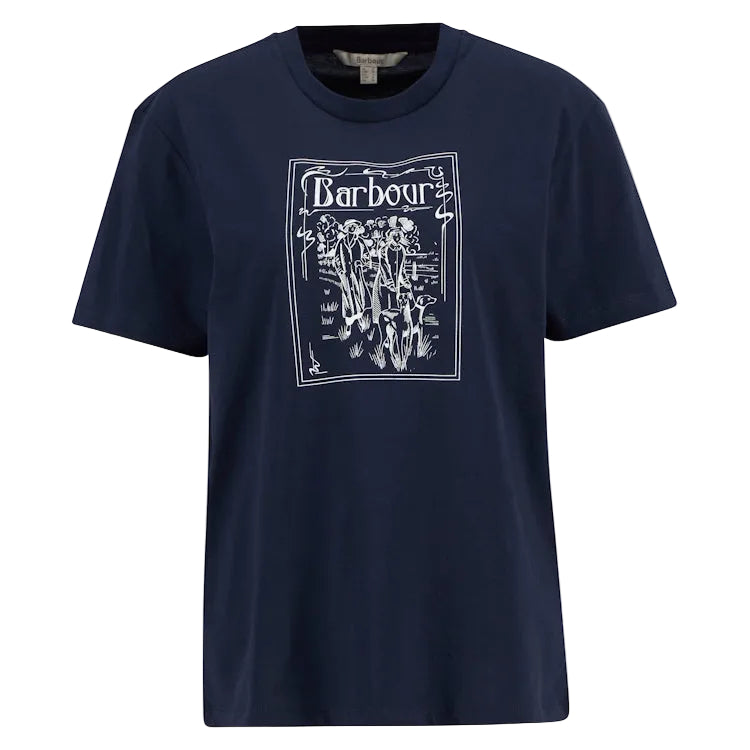 Barbour Ladies Hambleton T-Shirt - Navy