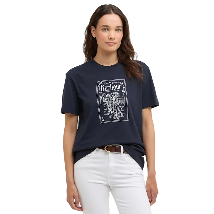 Barbour Ladies Hambleton T-Shirt - Navy