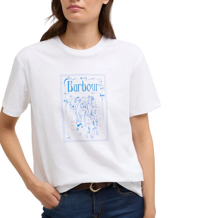 Barbour Ladies Hambleton T-Shirt - White