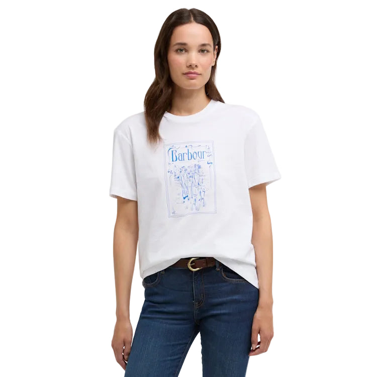 Barbour Ladies Hambleton T-Shirt - White
