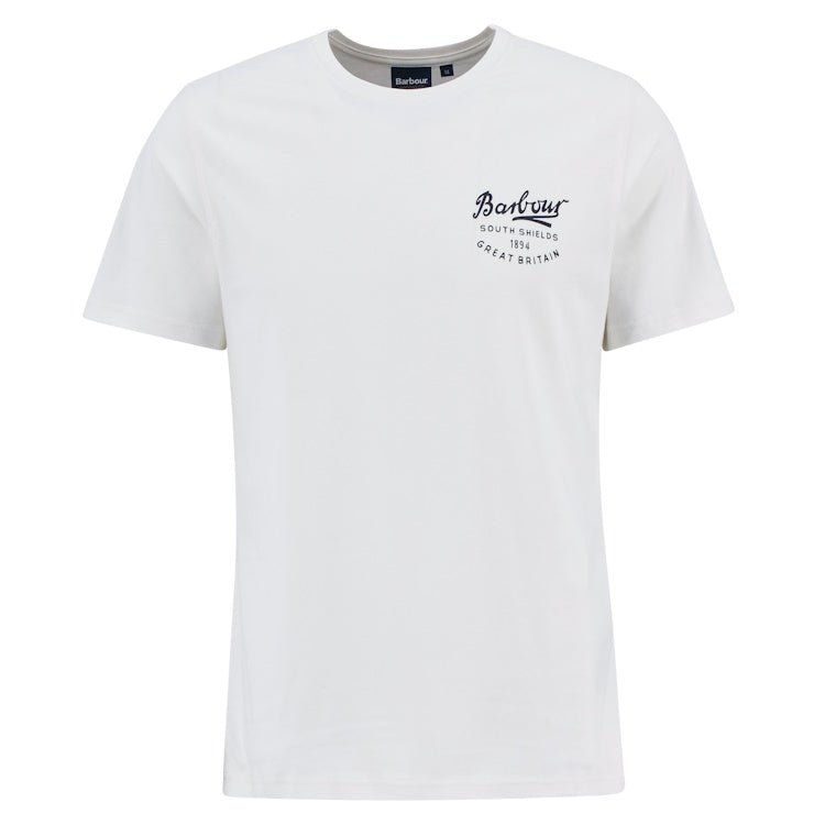 Barbour Script Graphic T-Shirt - Whisper White