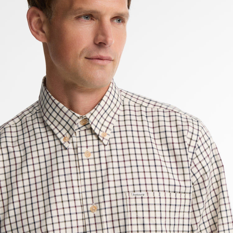 Barbour Sporting Tattersall Shirt - Dark Bordeaux