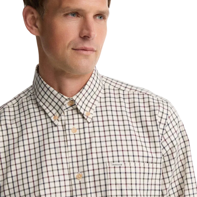 Barbour Sporting Tattersall Shirt - Dark Bordeaux