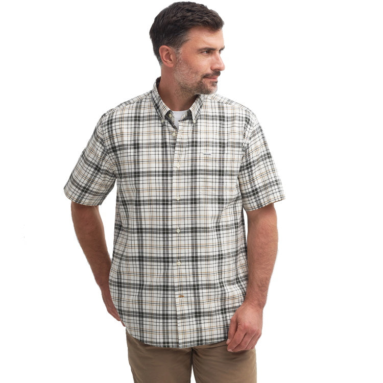 Barbour Drafthill Short Sleeved Regular Fit Shirt - Olive