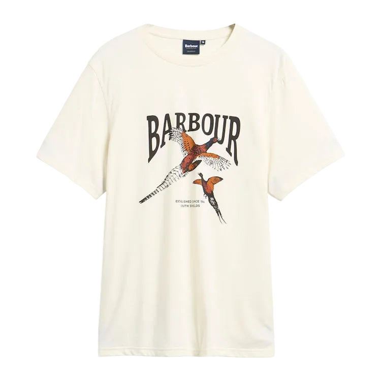 Barbour Pheasant Tee - Whisper White