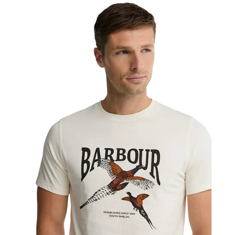 Barbour Pheasant Tee - Whisper White