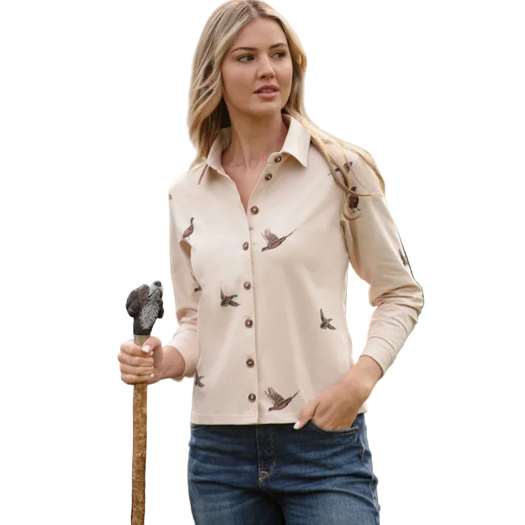 Gunner and Hound Ladies Wildfowl Country Shirt - Pheasant & Duck