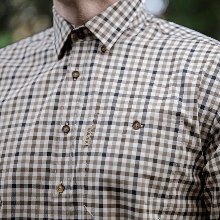 Harkila Milford Shirt - Blue Beige Check