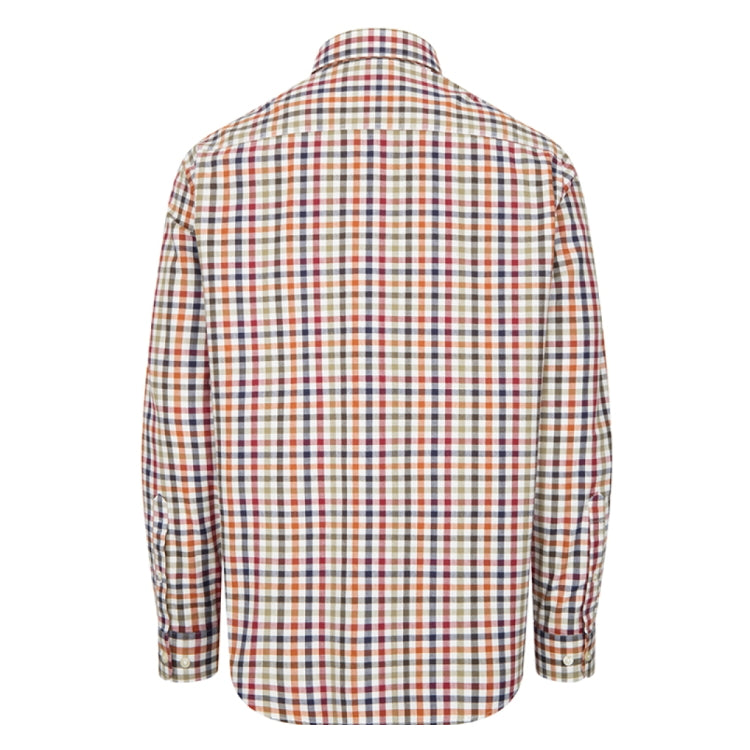 Hoggs of Fife Douglas Twill Shirt - Olive/Rust