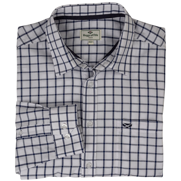 Hoggs of Fife Fernie Bamboo Shirt - Navy