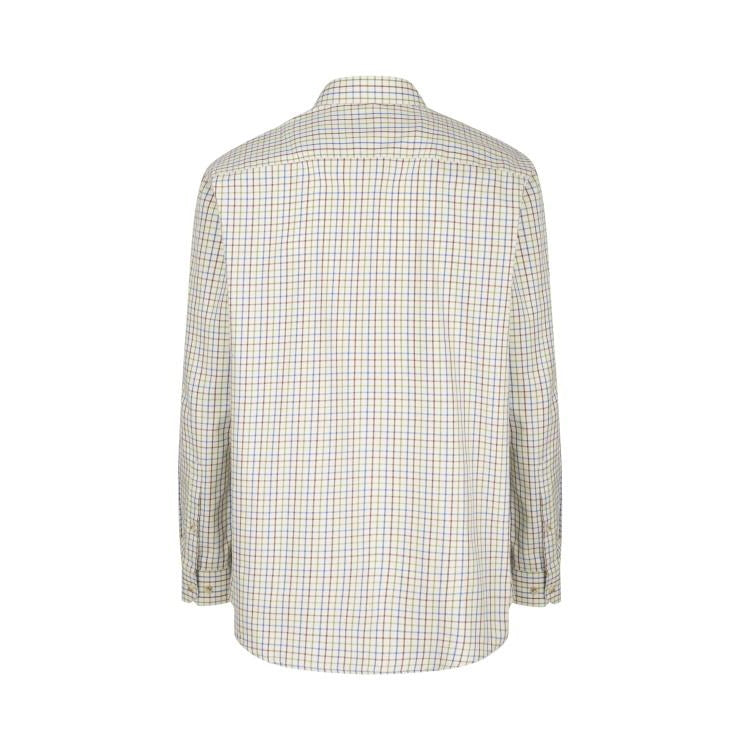 Hoggs of Fife Inverness Cotton Tattersall Shirt - Wine/Blue/Green