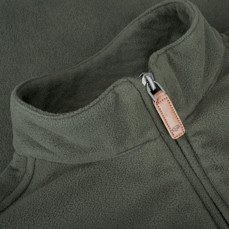 Hoggs of Fife Islander 1/4 Zip Micro-Fleece Shirt - Dark Green