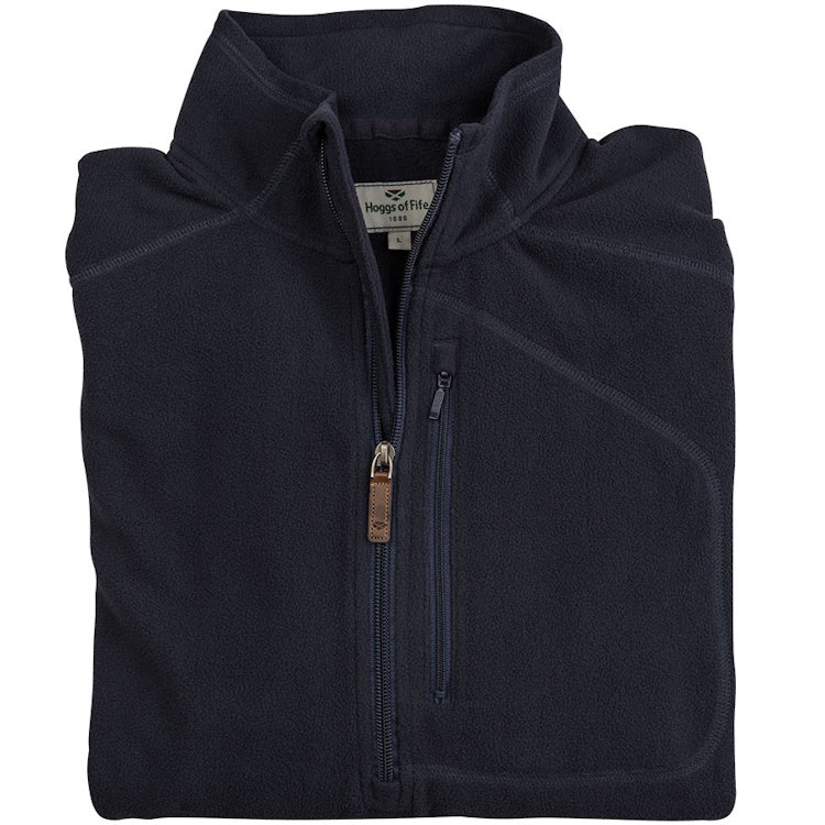 Hoggs of Fife Islander Techpro 1/4 Zip Fleece - Navy