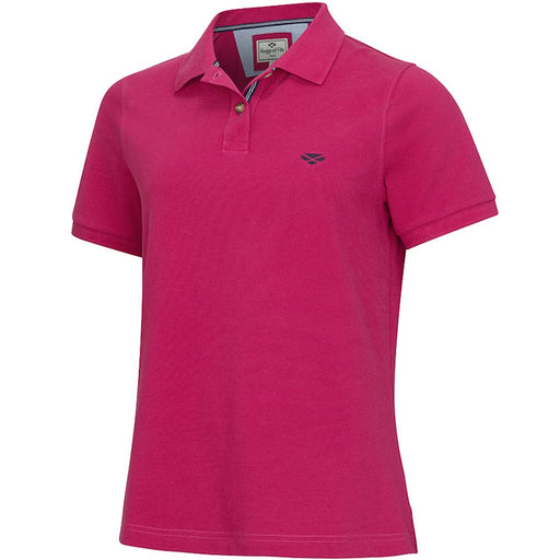 Hoggs of Fife Ladies Cora Pique Polo Shirt - Berry