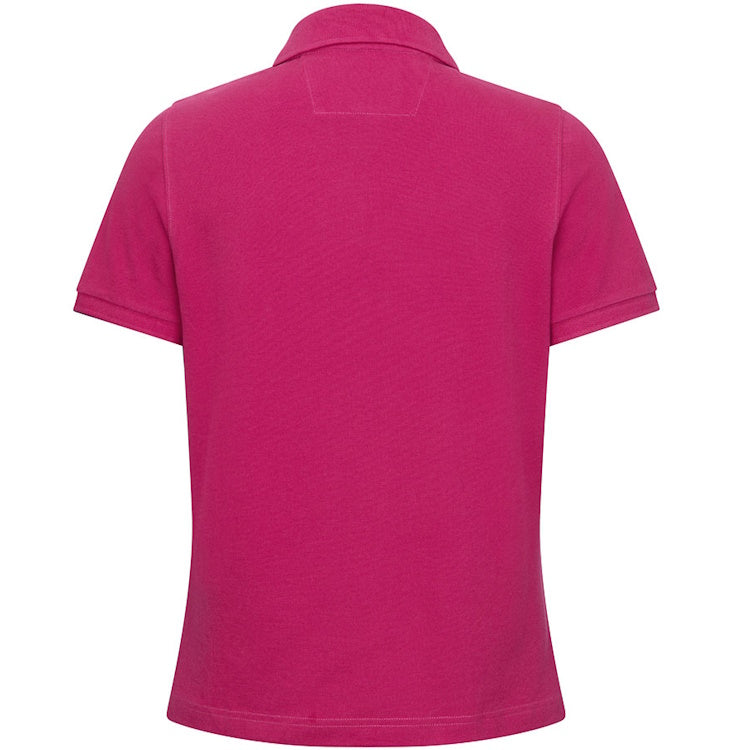 Hoggs of Fife Ladies Cora Pique Polo Shirt - Berry