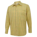 Hoggs Of Fife Governor Premier Tattersall Shirt - Gold Check