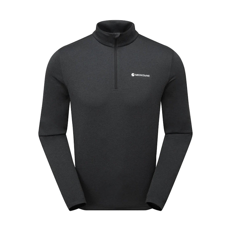 Montane Dart Zip Neck T-Shirt - Black