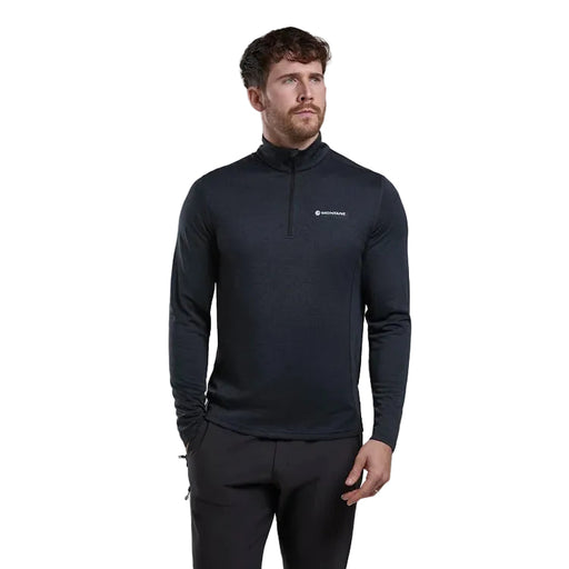 Montane Dart Zip Neck T-Shirt - Black