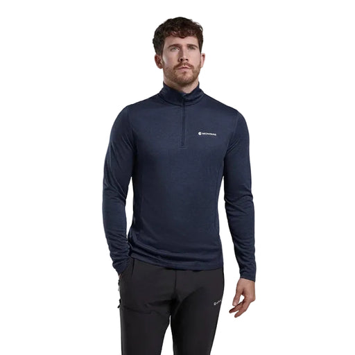 Montane Dart Zip Neck T-Shirt - Eclipse Blue