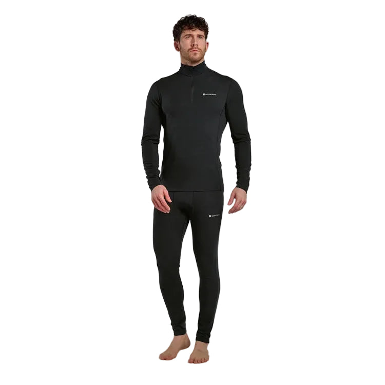 Montane Malli Long Sleeve Zip T-Shirt - Black
