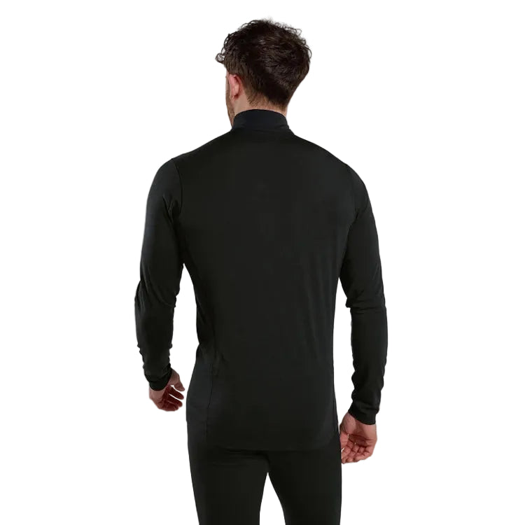 Montane Malli Long Sleeve Zip T-Shirt - Black