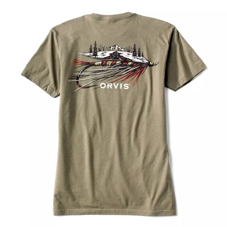 Orvis Fly Landscape T-Shirt - Olive