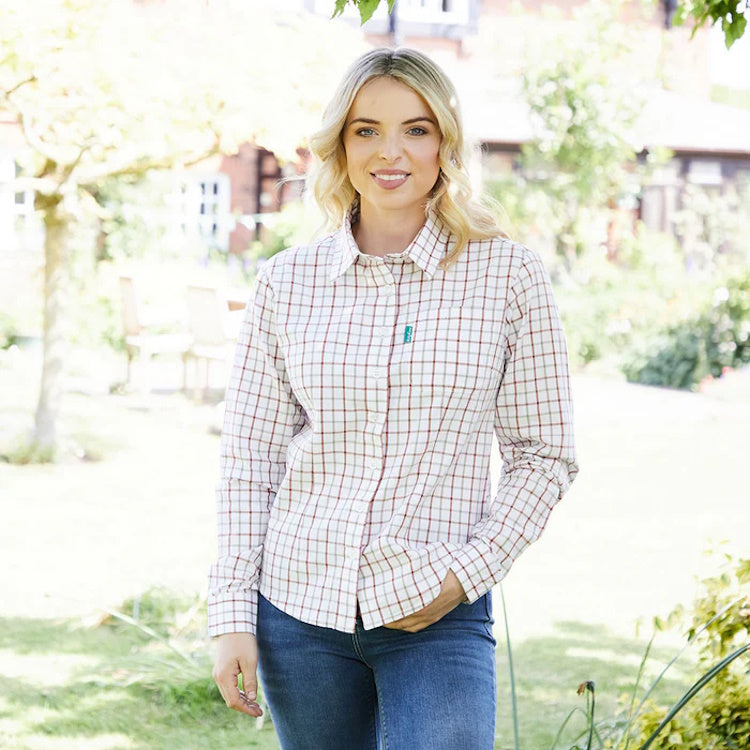 Ridgeline Ladies Sedgebrook Shirt - Russet/Roasted Cashew