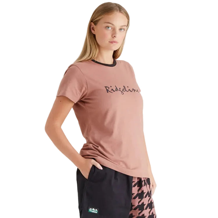 Ridgeline Ladies Signature T-Shirt - Dusky Pink