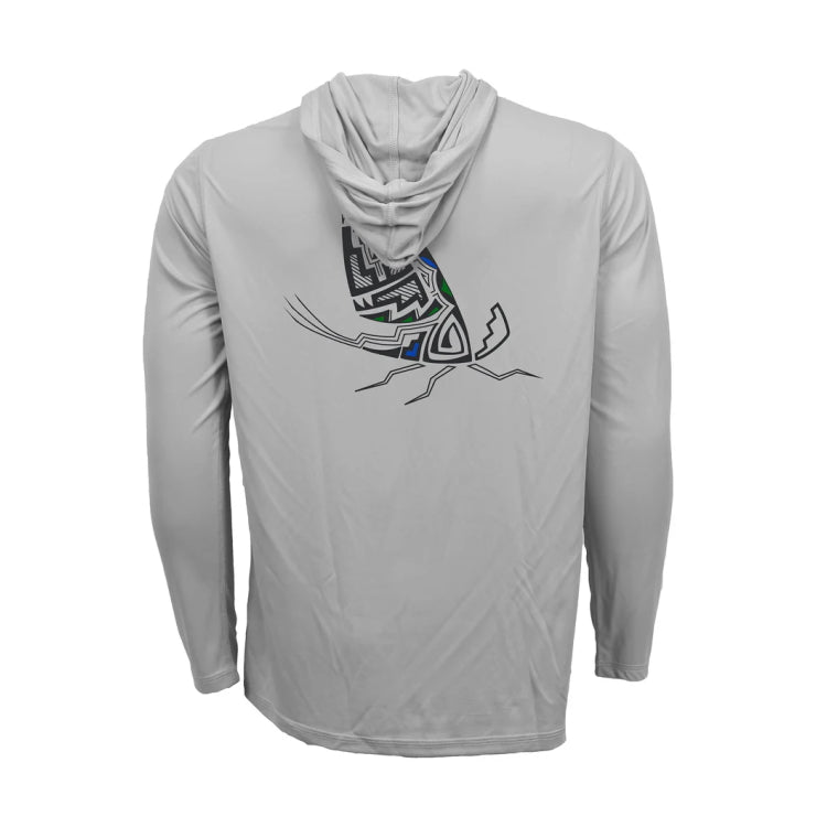 Rep Your Water ECO50 Hooded Sun Shirt - Pueblo Pottery Mayfly Adult