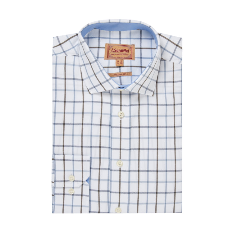 Schoffel Baconsthorpe Tailored Shirt - Mountain Blue