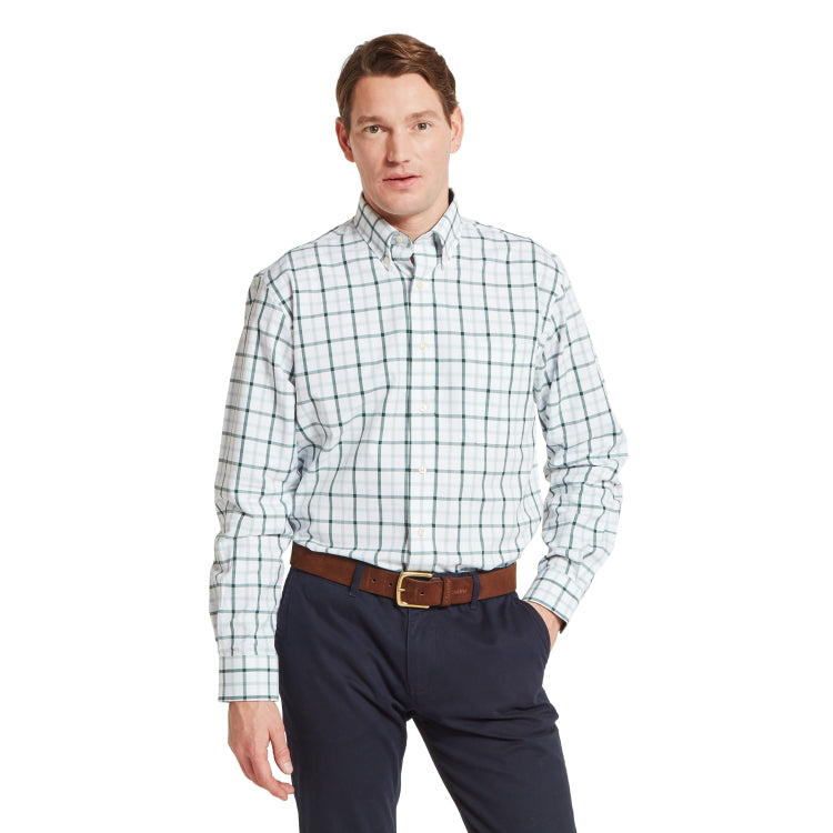 Schoffel Brancaster Classic Shirt - Deep Pine Check