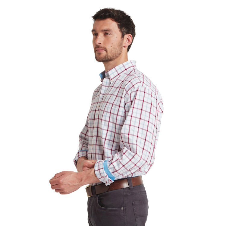Schoffel Brancaster Classic Shirt - Mountain Blue Check