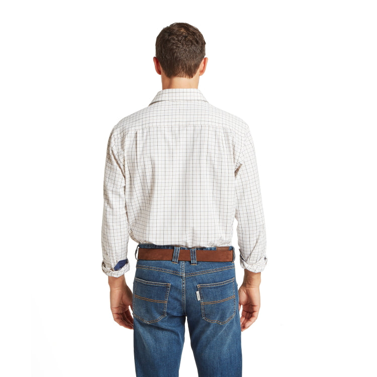 Schoffel Burnham Tattersall Classic Shirt - Blueberry Tattersall