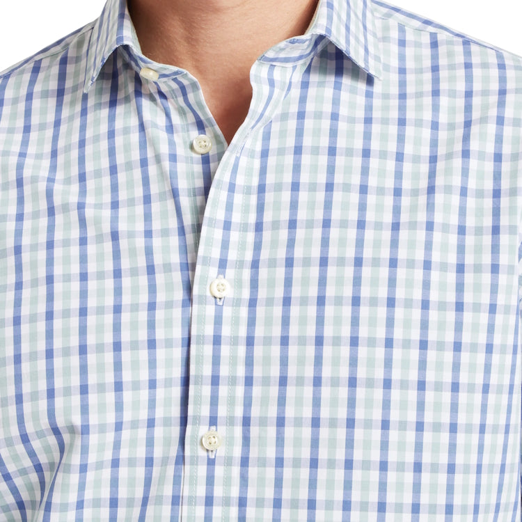 Schoffel Hebden Tailored Shirt - Mist Blue/Vintage Indigo Check