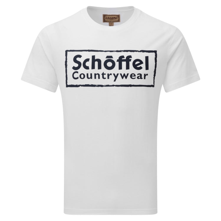 Schoffel Heritage T-Shirt - White/Navy Logo