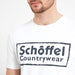 Schoffel Heritage T-Shirt - White/Navy Logo