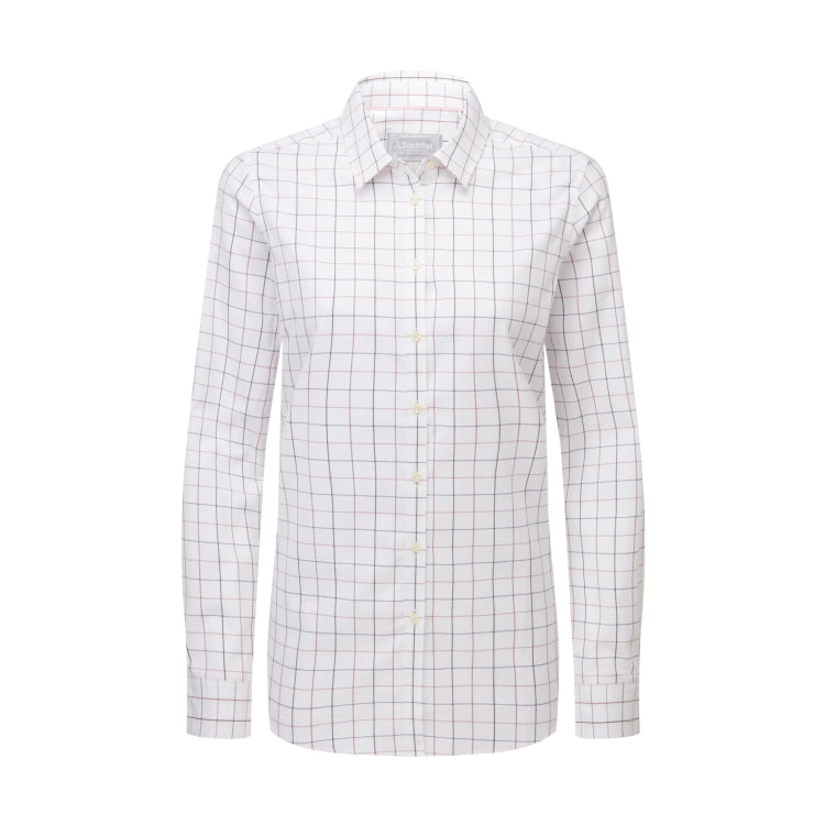 Schoffel Ladies Blakeney Shirt - Dark Mauve Tattersall