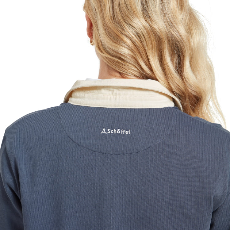 Schoffel Ladies Chapel Porth Rugby Shirt - Vintage Navy