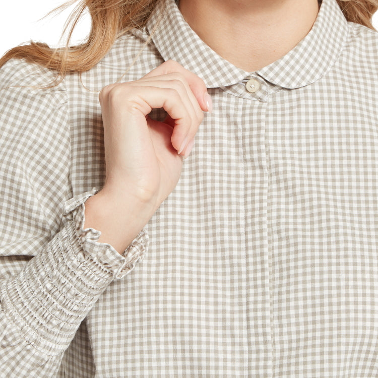 Schoffel Ladies Flora Gingham Shirt - Sage Green