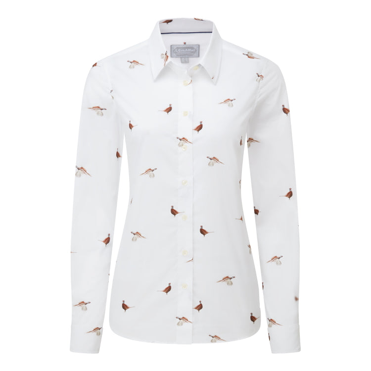 Schoffel Ladies Norfolk Shirt - Pheasant Print