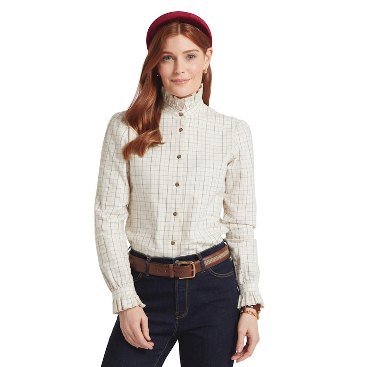 Schoffel Ladies Sheringham Shirt - Cobblestone Tattersall