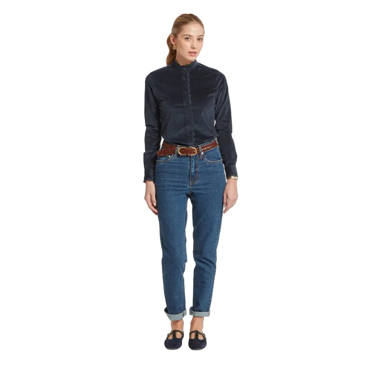Schoffel Ladies Thetford Cord Shirt - Blueberry