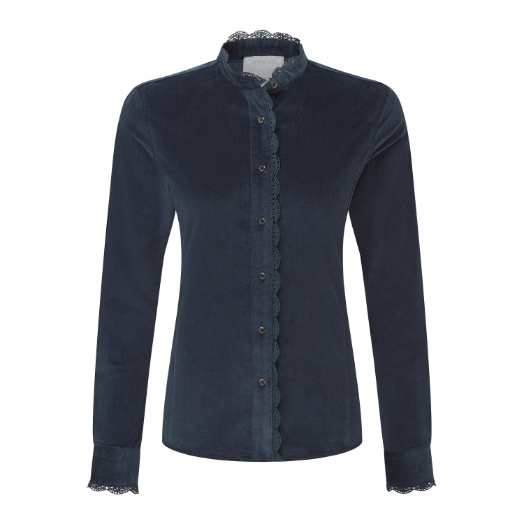 Schoffel Ladies Thetford Cord Shirt - Blueberry