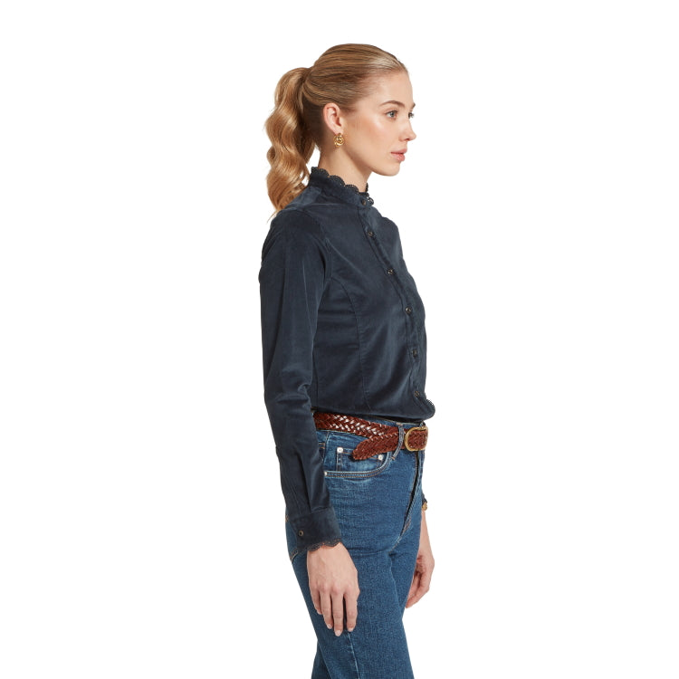 Schoffel Ladies Thetford Cord Shirt - Blueberry