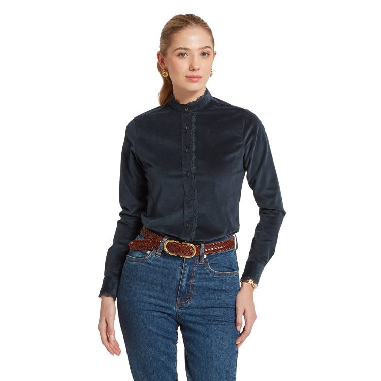 Schoffel Ladies Thetford Cord Shirt - Blueberry