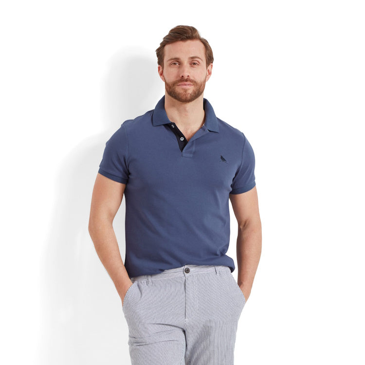 Schoffel St Ives Jersey Polo Shirt - French Navy