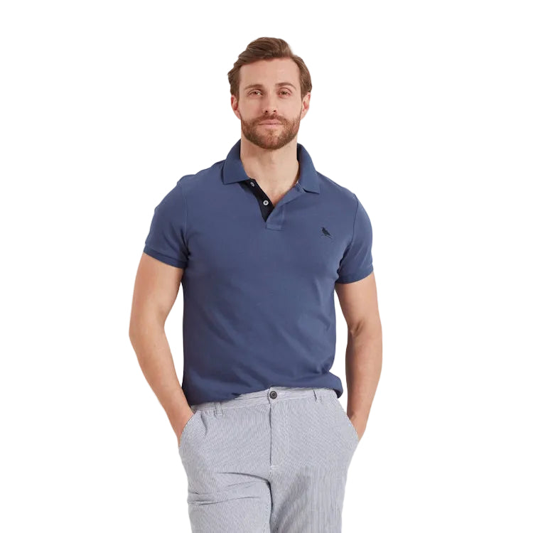 Schoffel St Ives Jersey Polo Shirt - French Navy