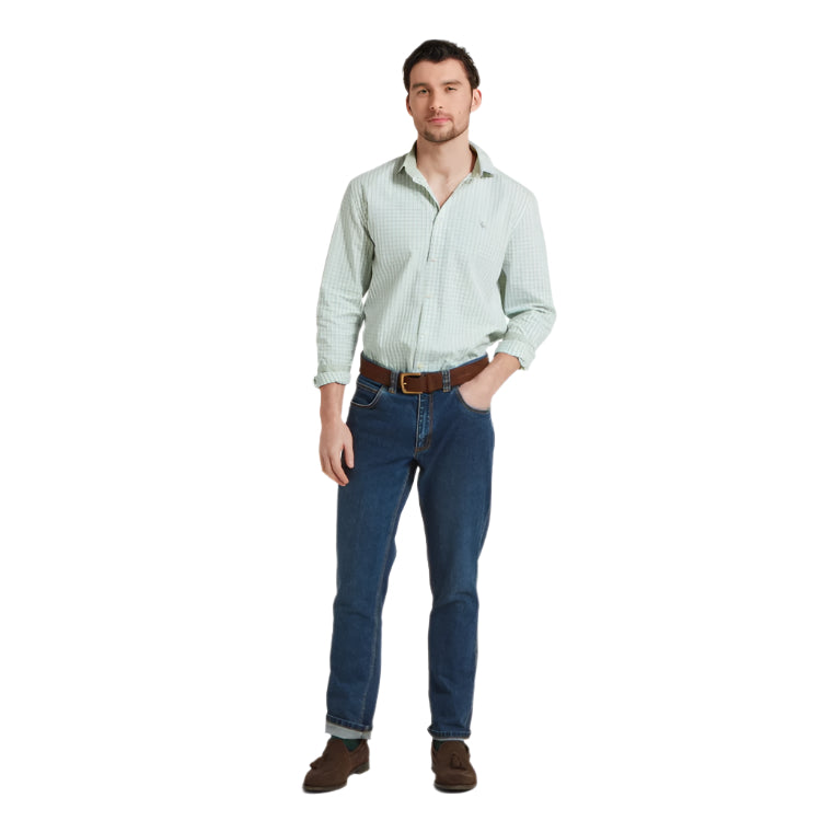 Schoffel Thorpeness Tailored Shirt - Aqua Sage